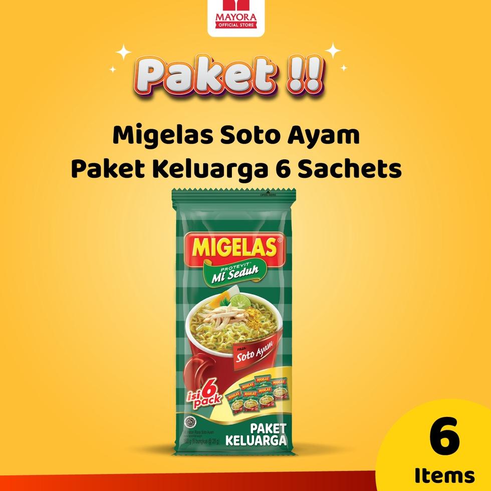 

Terbaru 3.3 Migelas Soto Ayam Paket Keluarga 6 Sachets