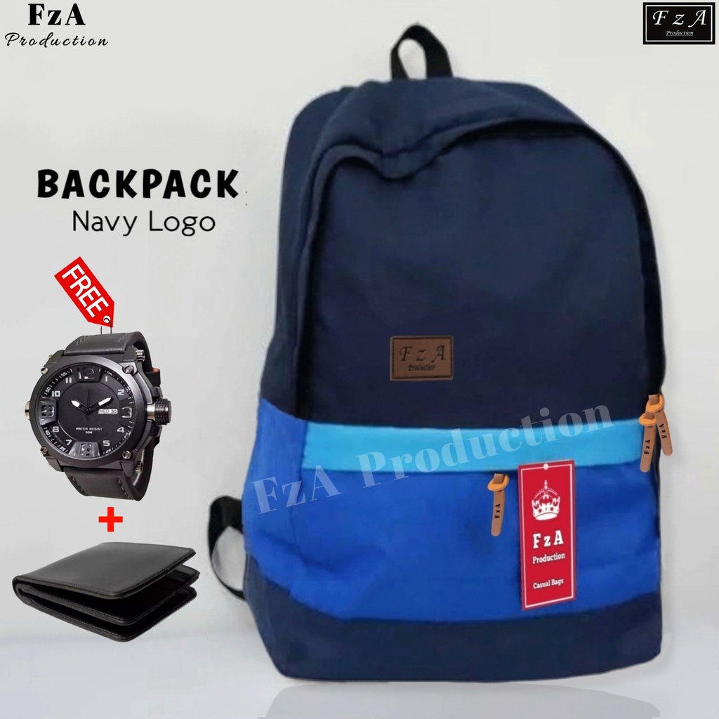 FzA Official - Tas Ransel Distro Original Casual pria Wanita / Tas Ransel Laptop / Backpack Sekolah Kuliah Distro Original Tas Punggung Laptop