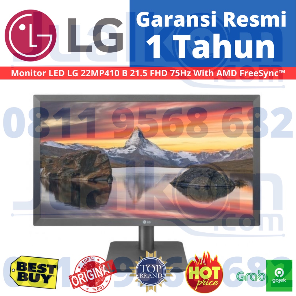 Monitor LED LG 22MP410 B 21.5 FHD 75Hz With AMD FreeSync™ HDMI VGA Resmi