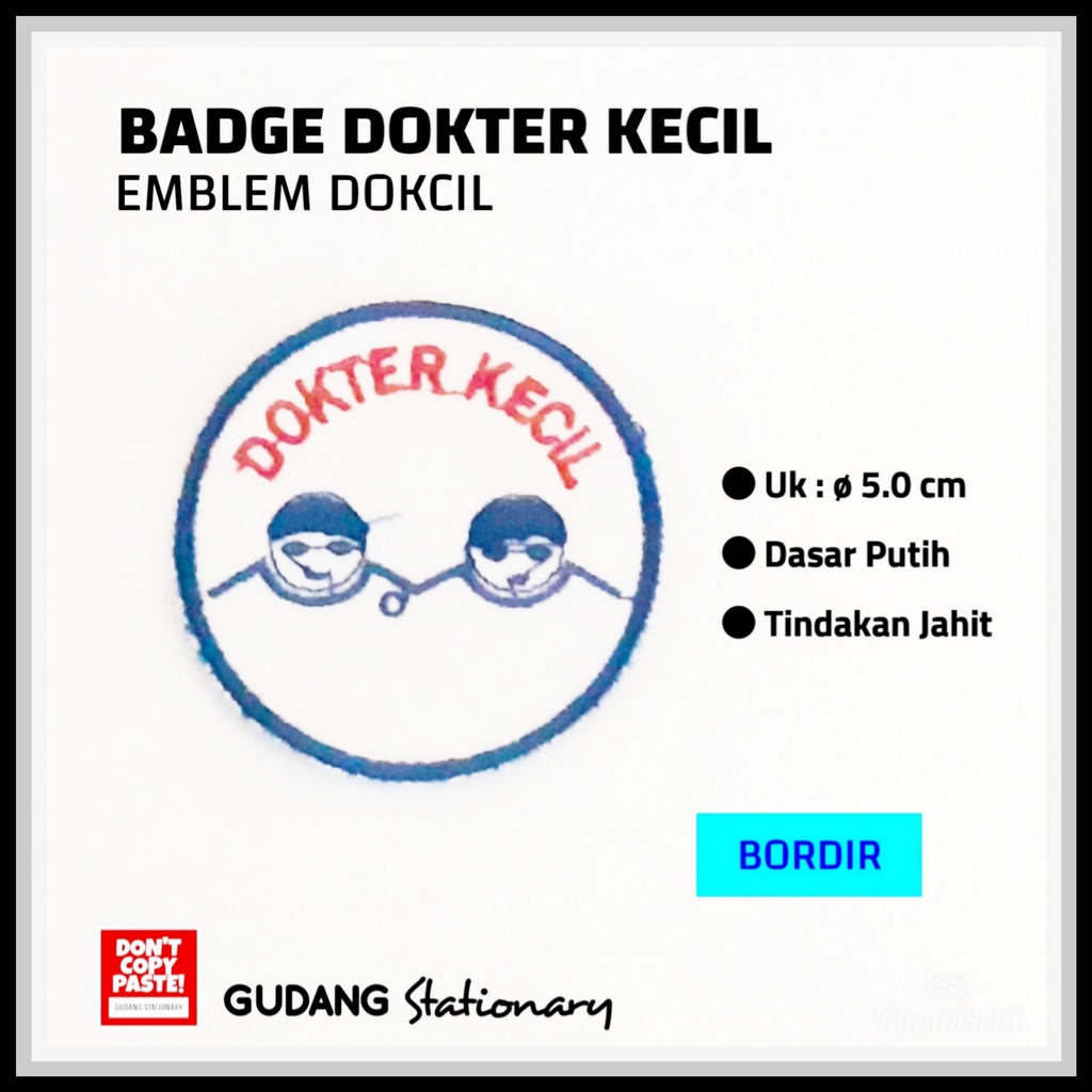 Emblem Badge Dokter Kecil