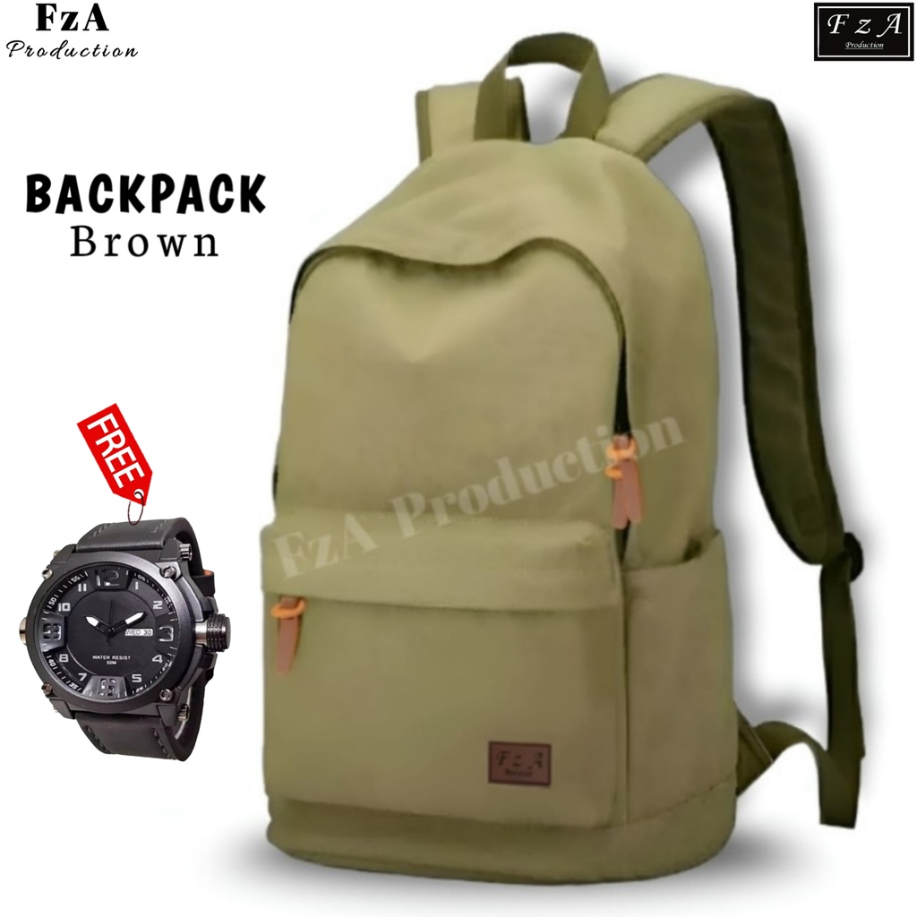 FzA Official - Tas Ransel Punggung Distro Casual Pria Wanita / Tas Ransel Laptop Backpack Original - BRWQS