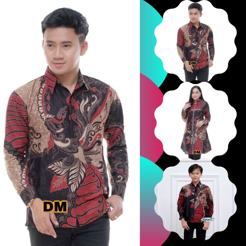 Baju Batik Couple Keluarga Baju Anak Pria Dewasa Baju Tunik