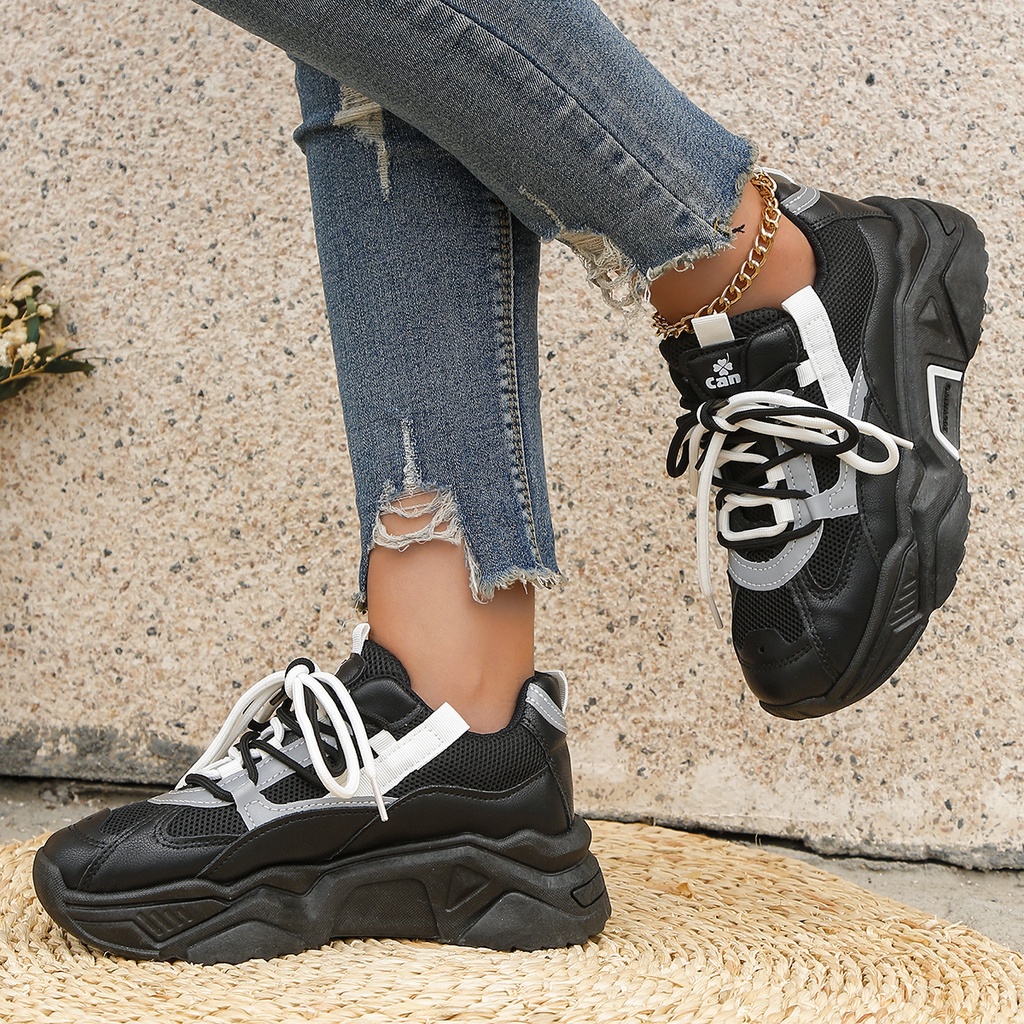 CaniKorea &quot;FREE BOX&quot; Mina Sepatu Sneakers Wanita Shoes Import Sepatu Sport Wanita 9089