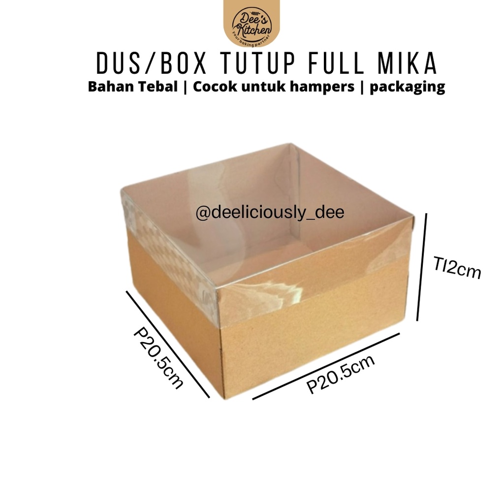 

Dus Tutup Full Mika 20.5x20.5x12 - satuan
