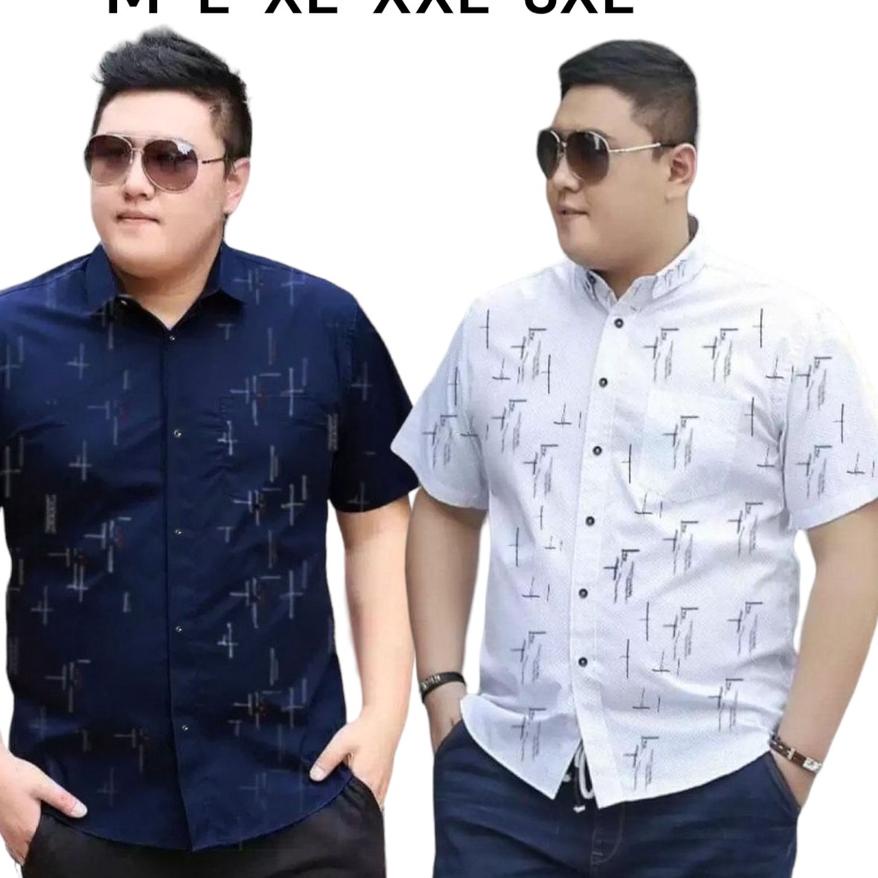 MALL KEMEJA PRIA LENGAN PENDEK MOTIF ASLI/HEM PRIA CASUAL LENGAN PENDEK HARISTON/HEM PRIA 