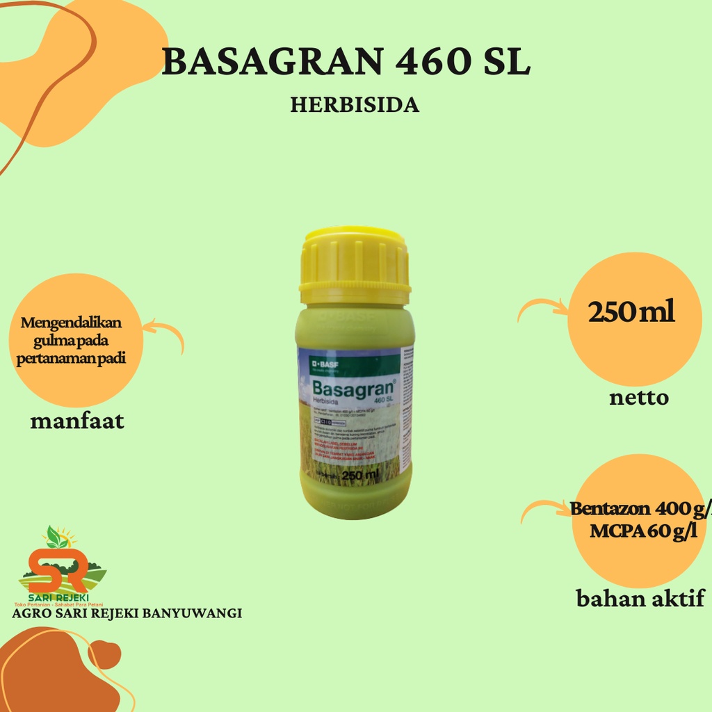 BASAGRAN  460SL 250ML HERBISIDA SISTEMIK