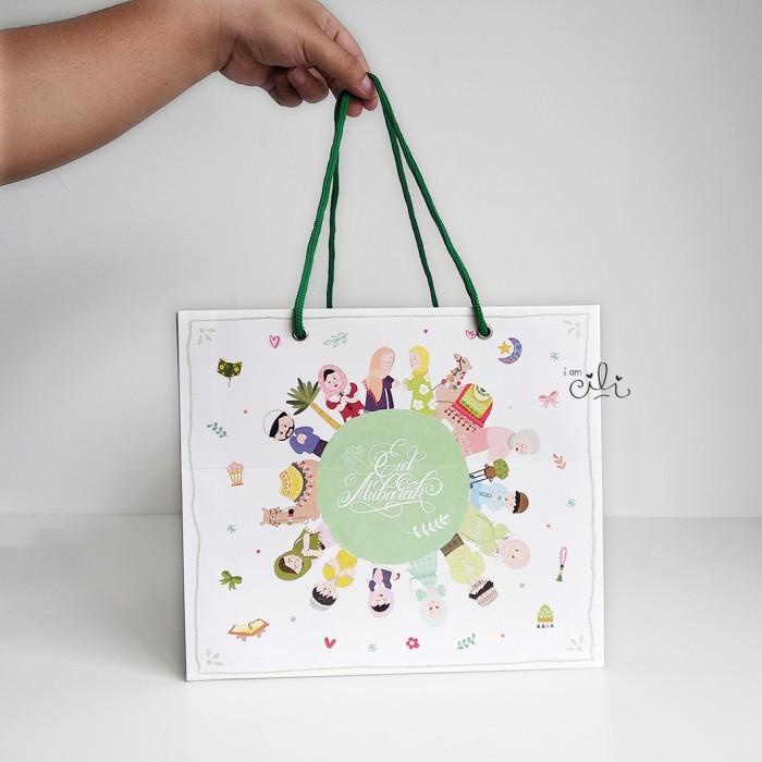 

(Paperbag Azkadine) Paperbag Lebaran Idul Fitri Hari Raya 24X24X21 051