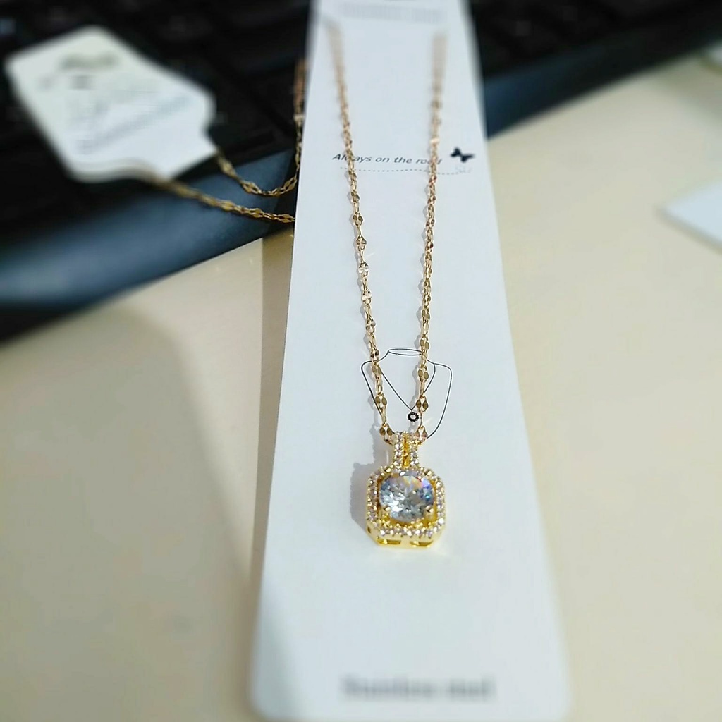 AV409 Grosir Kalung Titanium Korea Kalung Wanita