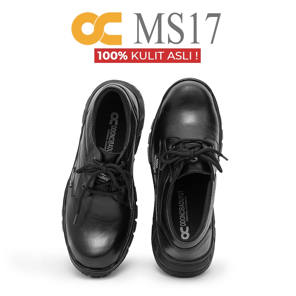 SEPATU SAFETY PROYEK PRIA KULIT ASLI OC MS17