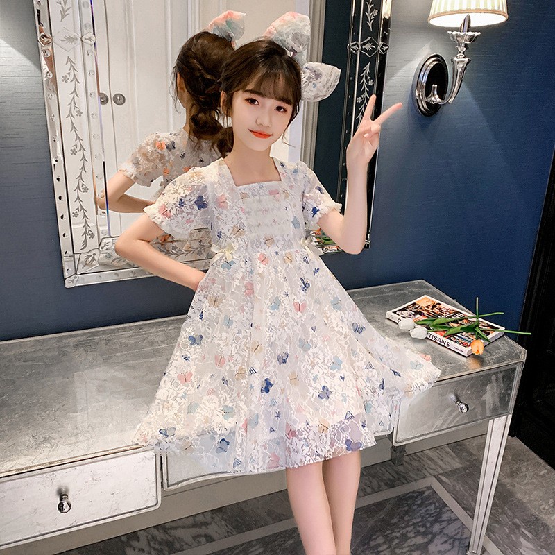 Baju Dress P178 Gaun Pesta Brokat Pakaian Import Anak Cewek Perempuan