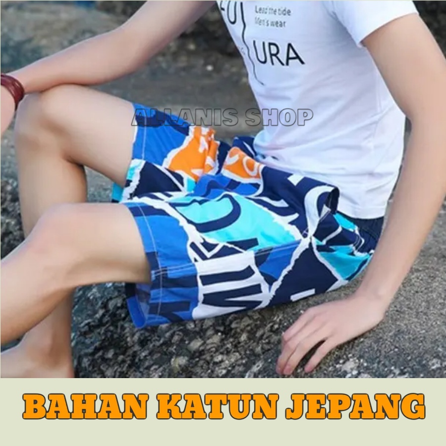 Celana Kolor Pria Cewek Pendek 52 Motif Bahan Katun Jepang