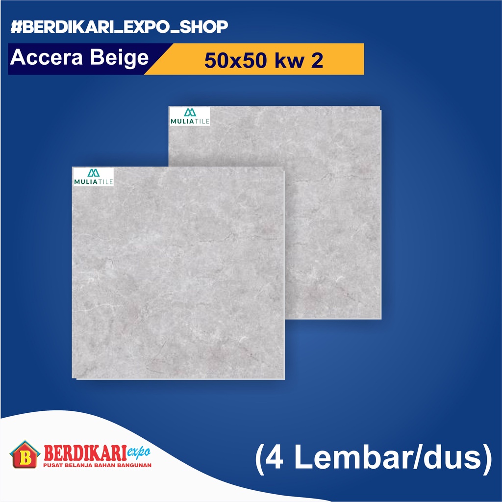 ACCERA BEIGE KERAMIK MULIA UK 50X50