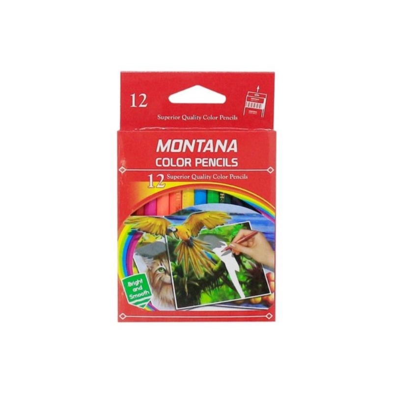 LC05 Pensil Warna Montana Pendek 12pcs Warna