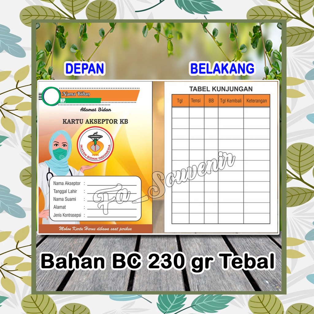 

KARTU AKSEPTOR KB MURAH / KARTU KB / BUKU KB / KB BISA COD