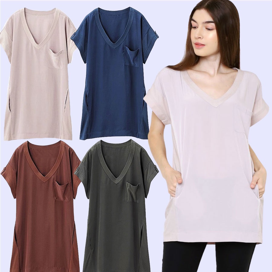GU Uniqlo Cocoon Pocket Tunic 3warna