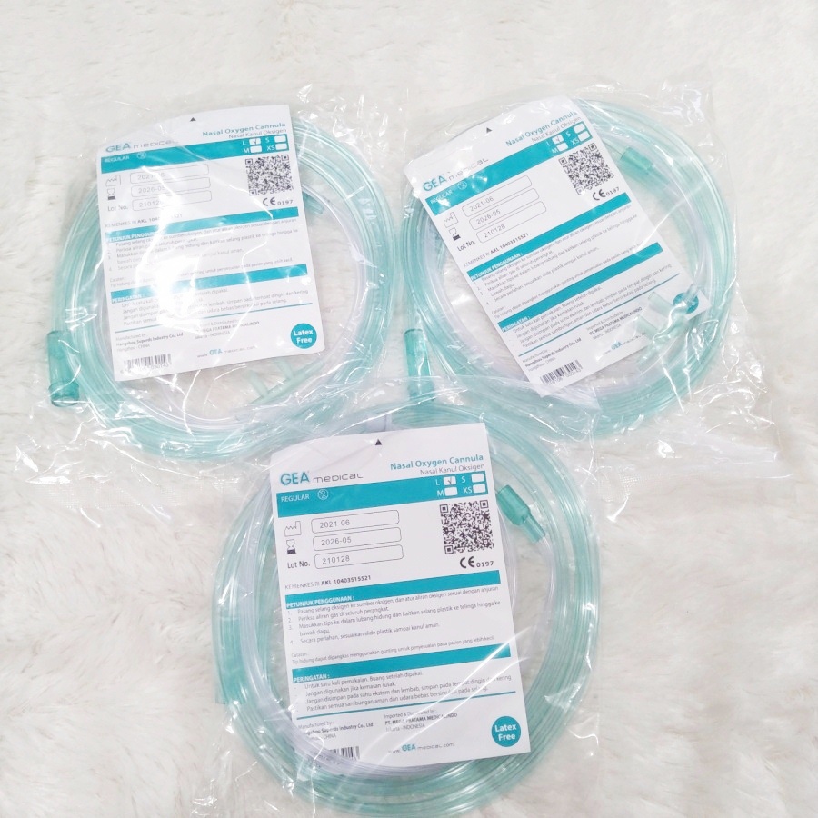 Onehealth Gea Nasal Oxygen Canula / Selang Oksigen Dewasa, Anak, Bayi