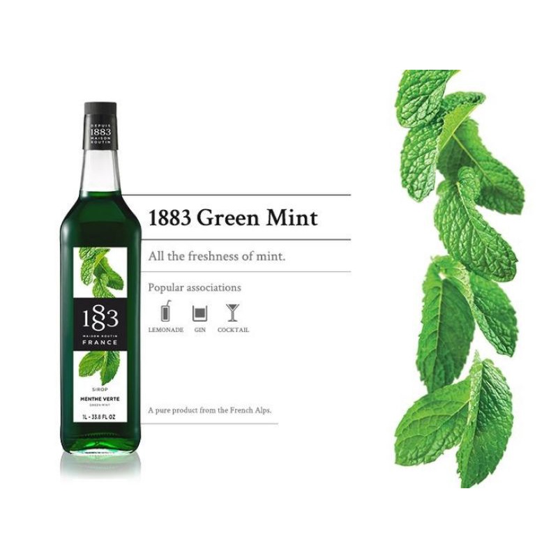 

1883 syrup Green mint 1 liter