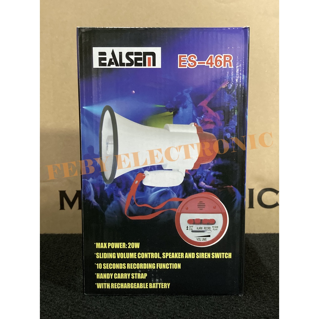 Megaphone Ealsem ER 46 sudah termasuk batre charge