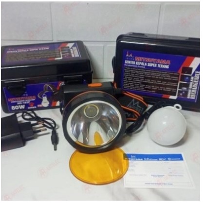 Senter kepala LED Mitsuyama MS-182P Dimer 2 Cahaya 80 Watt