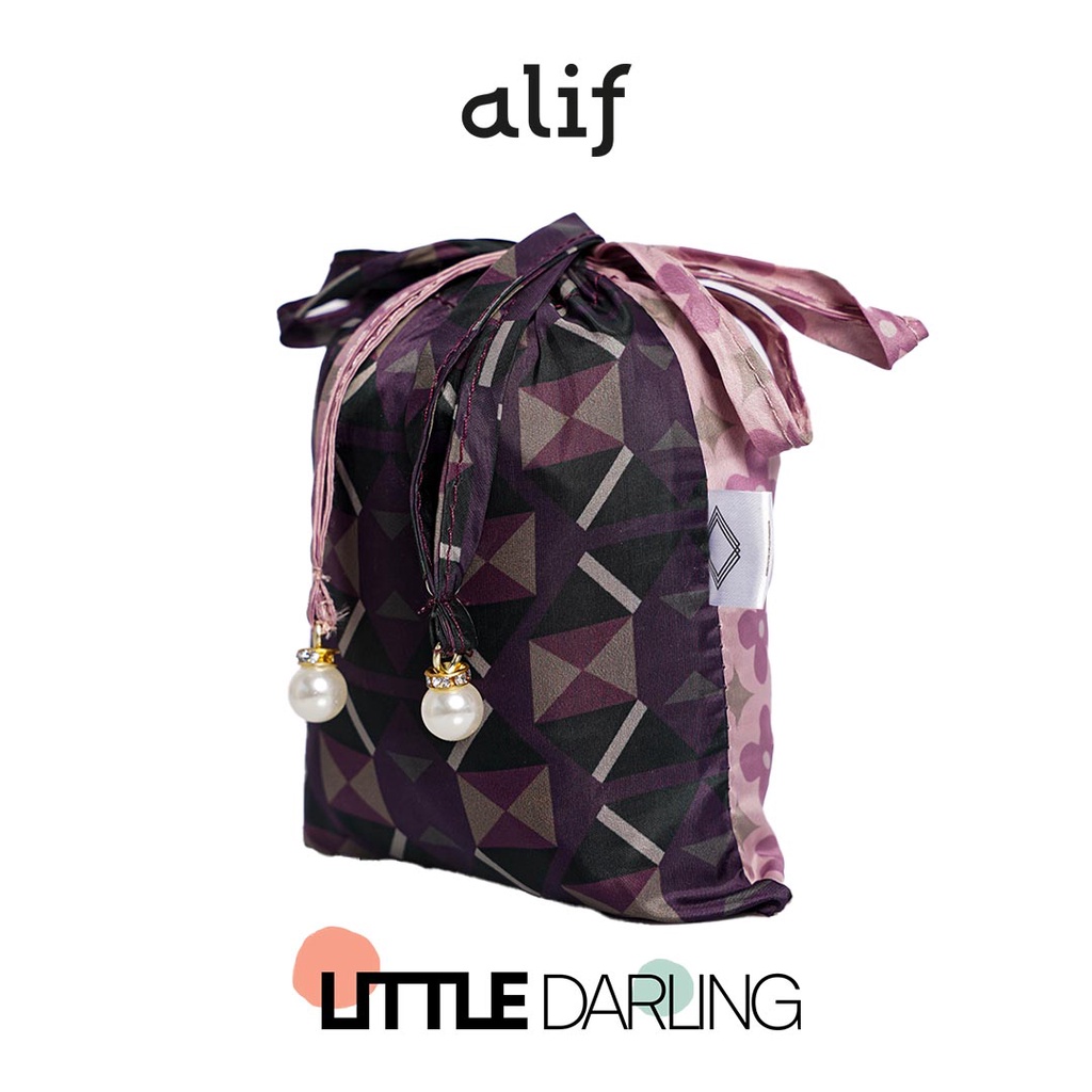 ALIF MUKENA IBU &amp; ANAK MINI MOTIF PARASUT PREMIUM KOREA TRAVEL - RHIANNON