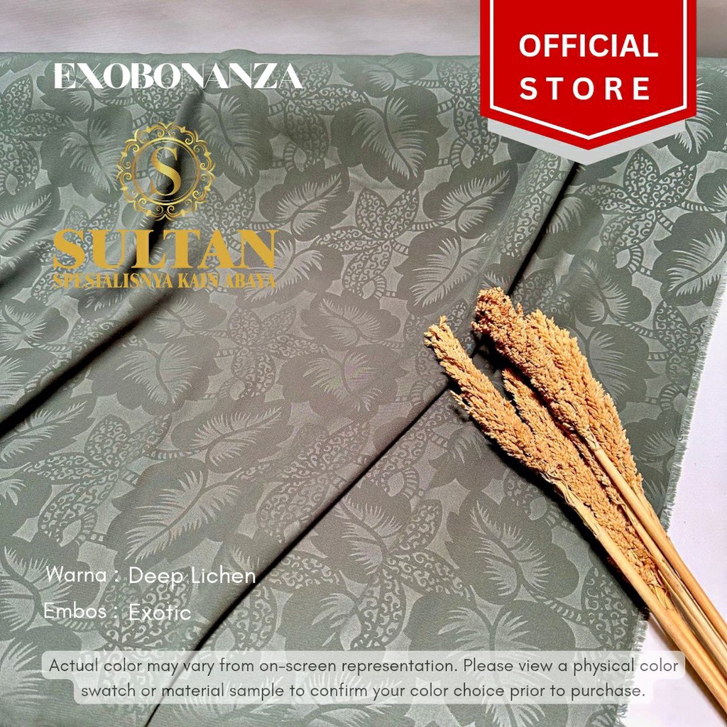 50CM EMBOS EXOTIC EXO BONANZA DEEP LICHEN KAIN ABAYA SULTAN