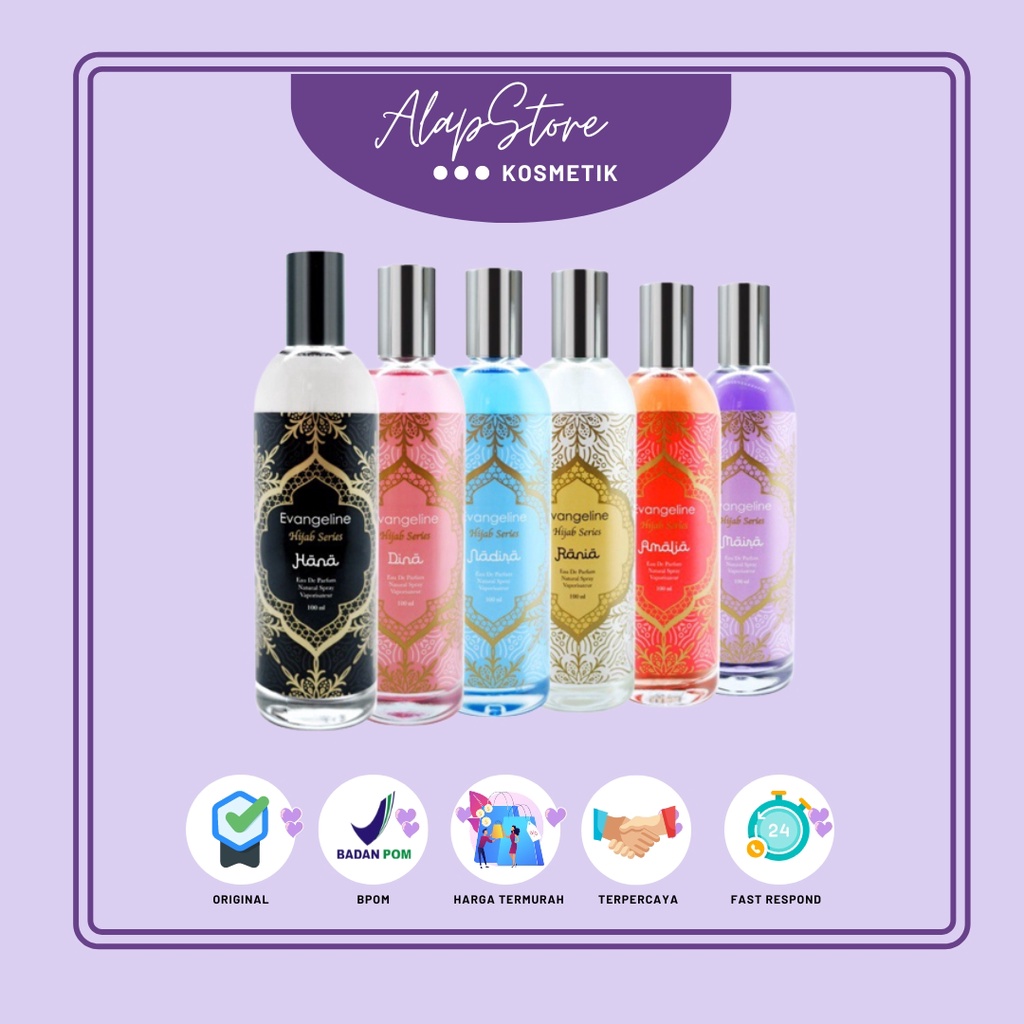 Evangeline Hijab Series Parfum 100ml - Parfum Evangeline Hijab Series
