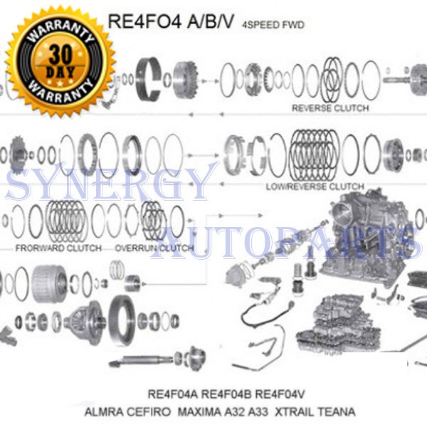 Kampas Kopling Matic Cefiro Xtrail T30 Re4F04A-V 31532-80X16 - 7537 #Original