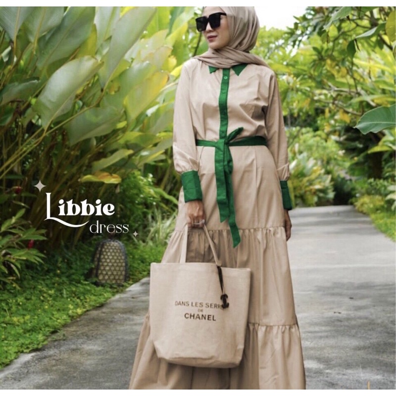 Monel-Dress Monel-Libbie Dress Monel-Dress Original-Dress Kekinian-Gamis Original-Fashion Wanita