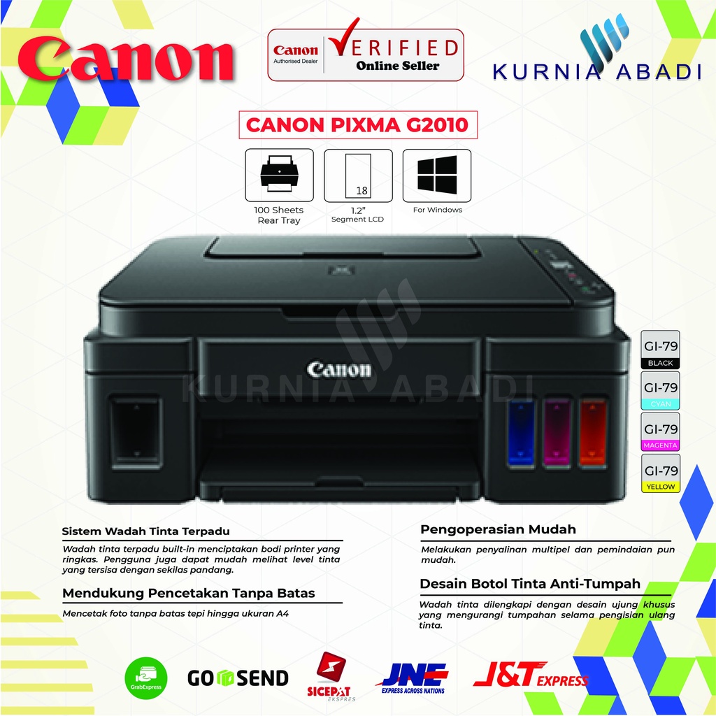 Printer Canon PIXMA G2010 Multi Function All in One Ink Tank System