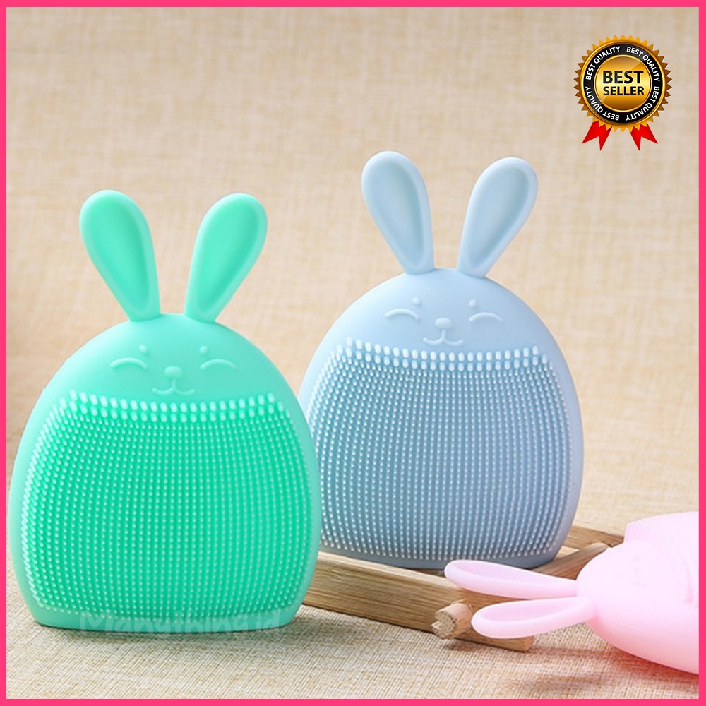 SPON SIKAT WAJAH / SPONS PEMBERSIH WAJAH SILICONE RABBIT / SPONS SILICONE RABBIT MURAH