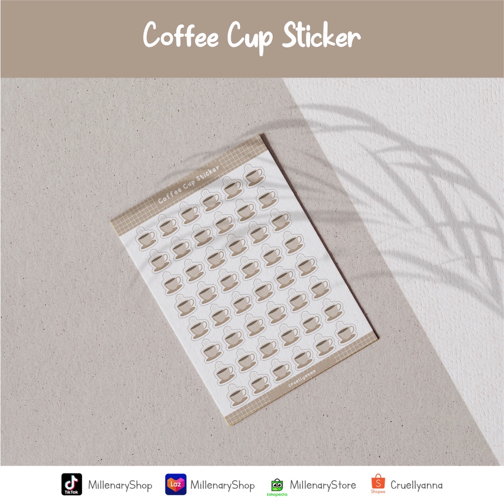 

Small Coffee Cup Stocker Sticker Sheet