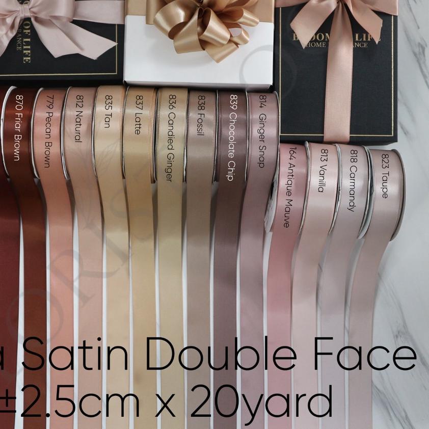 

✧ Pita Satin Double Face ±2.5cm x 20yard - Ribbon ✷