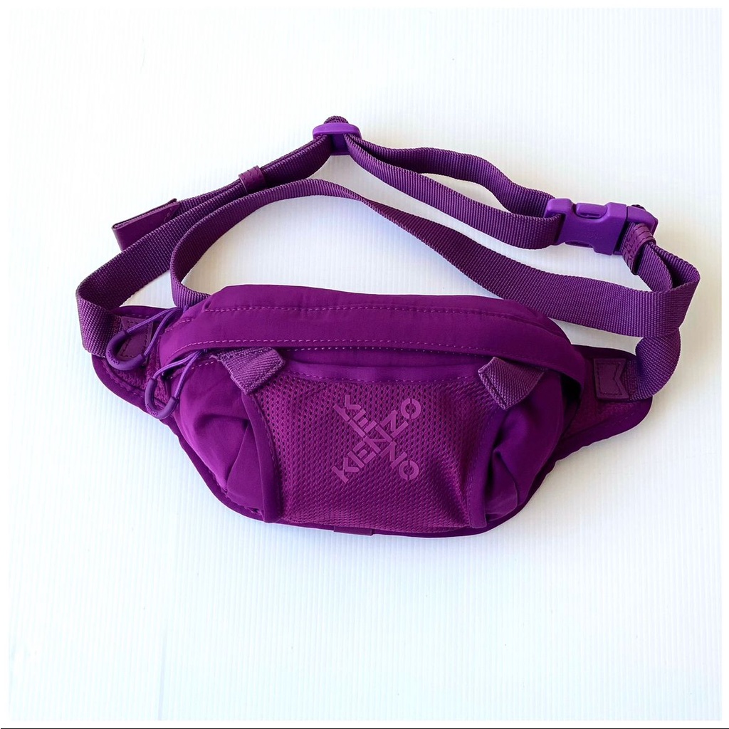 Tas Selempang Branded Kenzo Small Beltbag Purple Ungu 100% Original