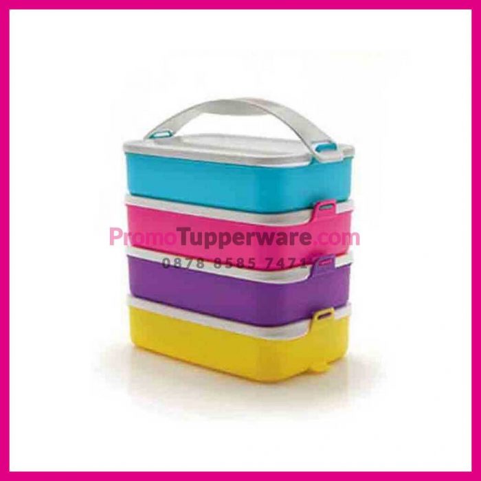 Click To Go Rectangular Rantang 4 Susun Tupperware