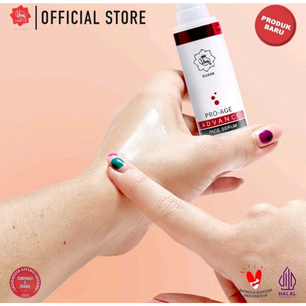 VIVA QUEEN SERUM PRO AGE ADVANCE FACE SERUM WAJAH MOISTURIZER VIVA