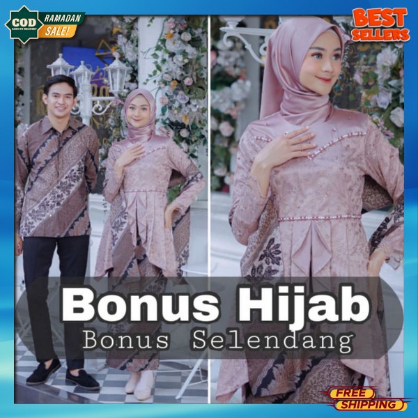 Bju Baju Kopel Remaja Modern Seragam Kapel Muslim Gamis Kopelan Dewasa 2023 Sarimbit Suami Istri Mur