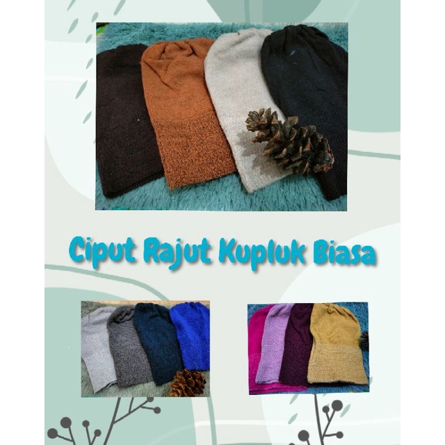 CIPUT RAJUT KUPLUK POLOS/INNER HIJAB KUPLUK/CIPUT HIJAB ANTIPUSING POLOS