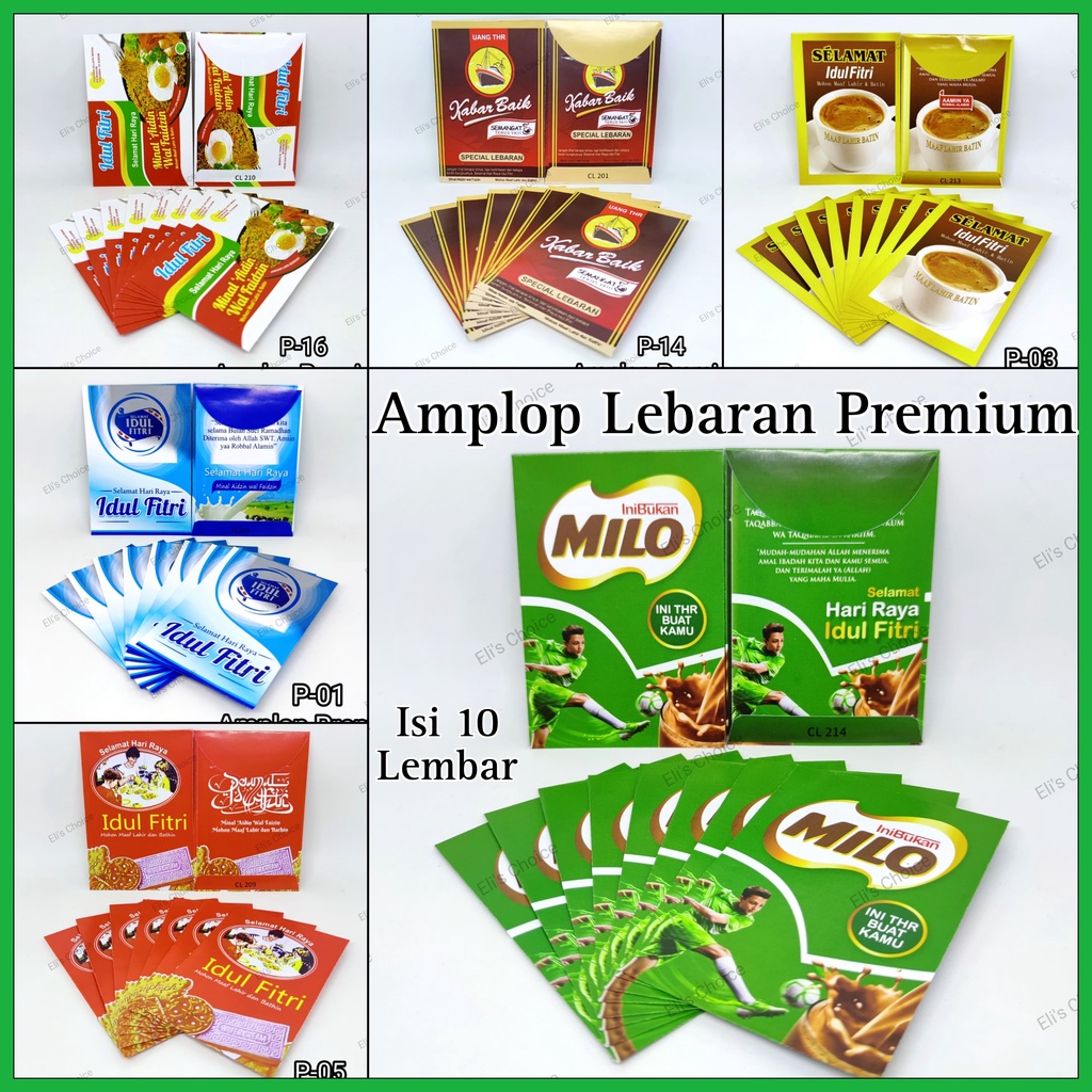 

AMPLOP / ANGPAO LEBARAN PREMIUM HARI RAYA IDUL FITRI RAMADHAN 2023 PREMIUM ISI 10