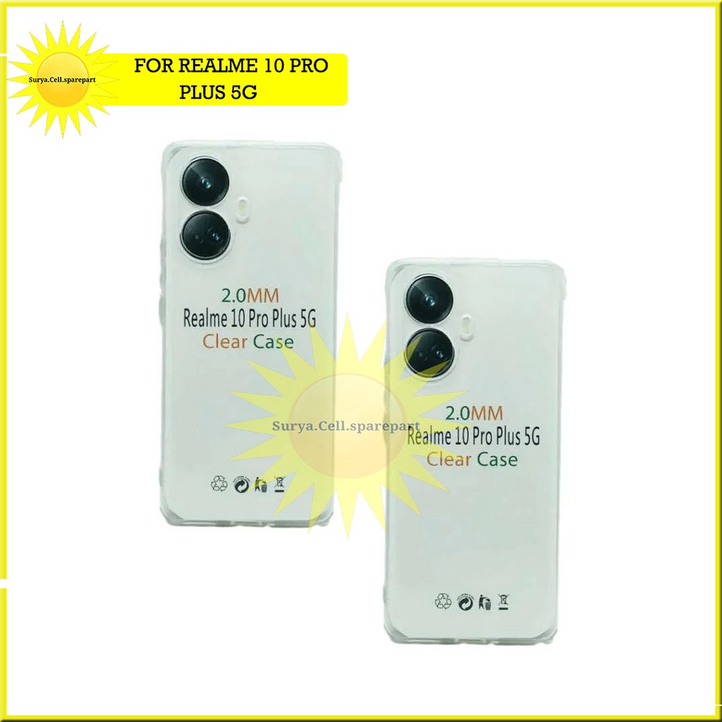 Case Realme 10 Pro 5g - Case Clear 2MM Realme 10 Pro Plus 5g
