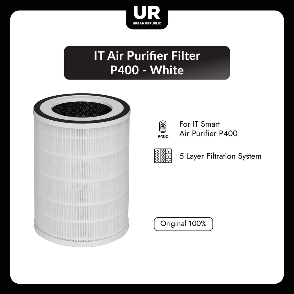 IT Smart Air Purifier P400 Filter - with HEPA Filter 13, Ionizer and Active Carbon