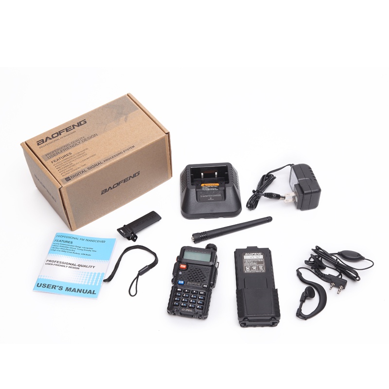 HT Baofeng UV-5R Plus 8Watt Dual band VHF/UHF Bofeng UV5R Plus UV 5R Plus Battery 3800mAh Garansi 1 Tahun Walkie