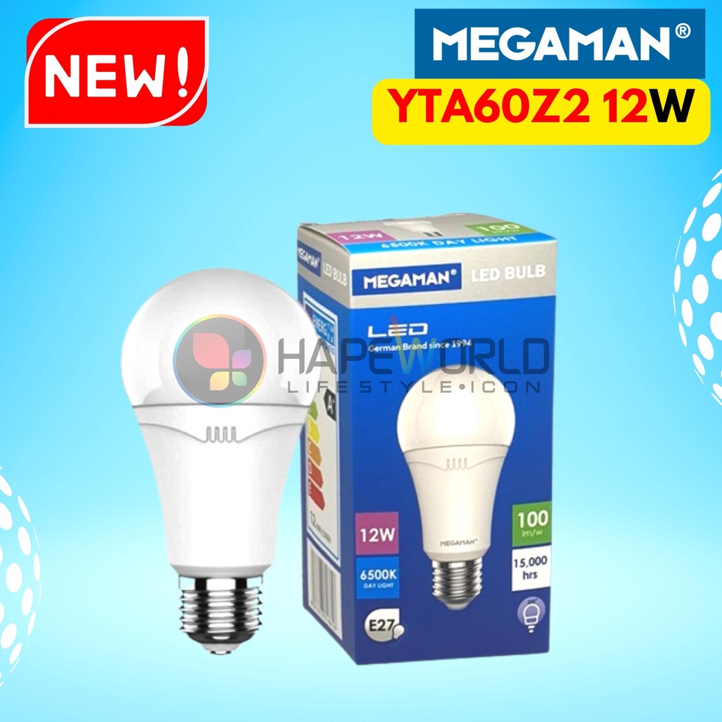 LAMPU MEGAMAN A-BULB YTA60Z2 12W 170-240V