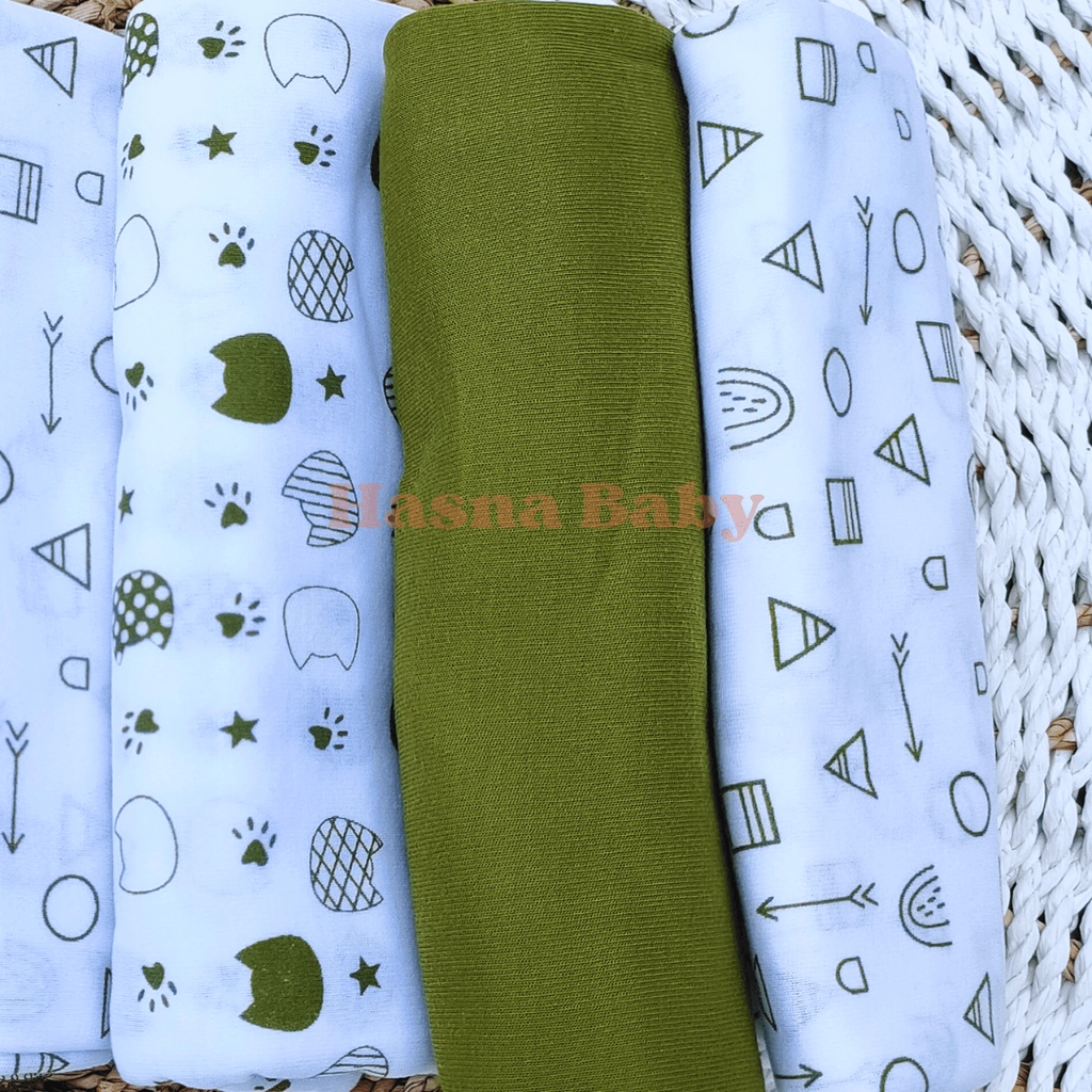 Bedong Pernel Bayi Baru Lahir SNI Motif  Lucu Seri Olive- Juragan Lebak