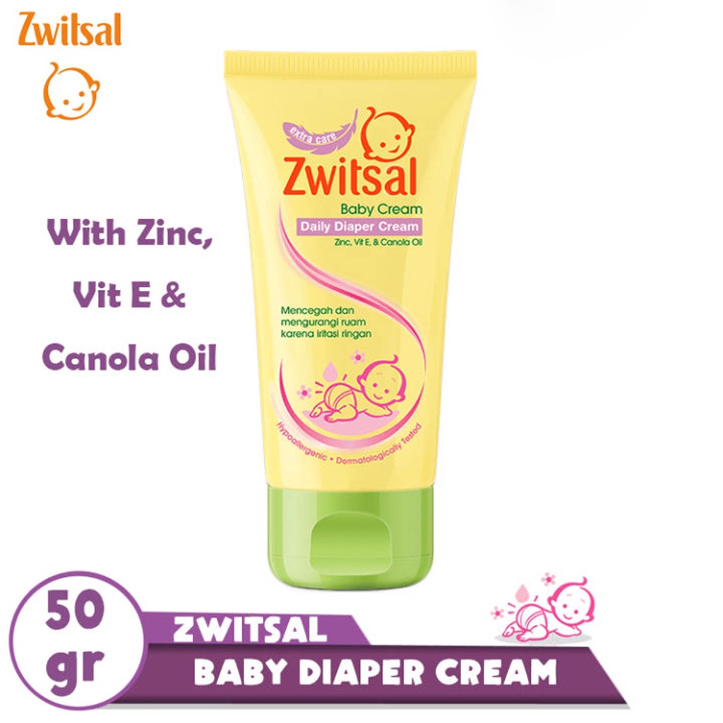Zwitsal Daily Diaper Cream Ruam di Popok 50g