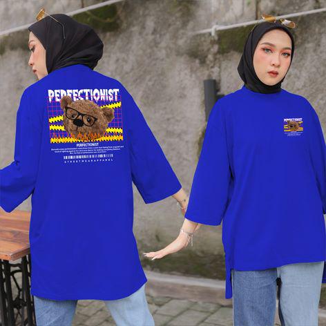 Kaos Wanita Jumbo  LD 138 Baju Oversize Atasan Jumbo Wanita Gambar Perfection (04)  - Yu Kari