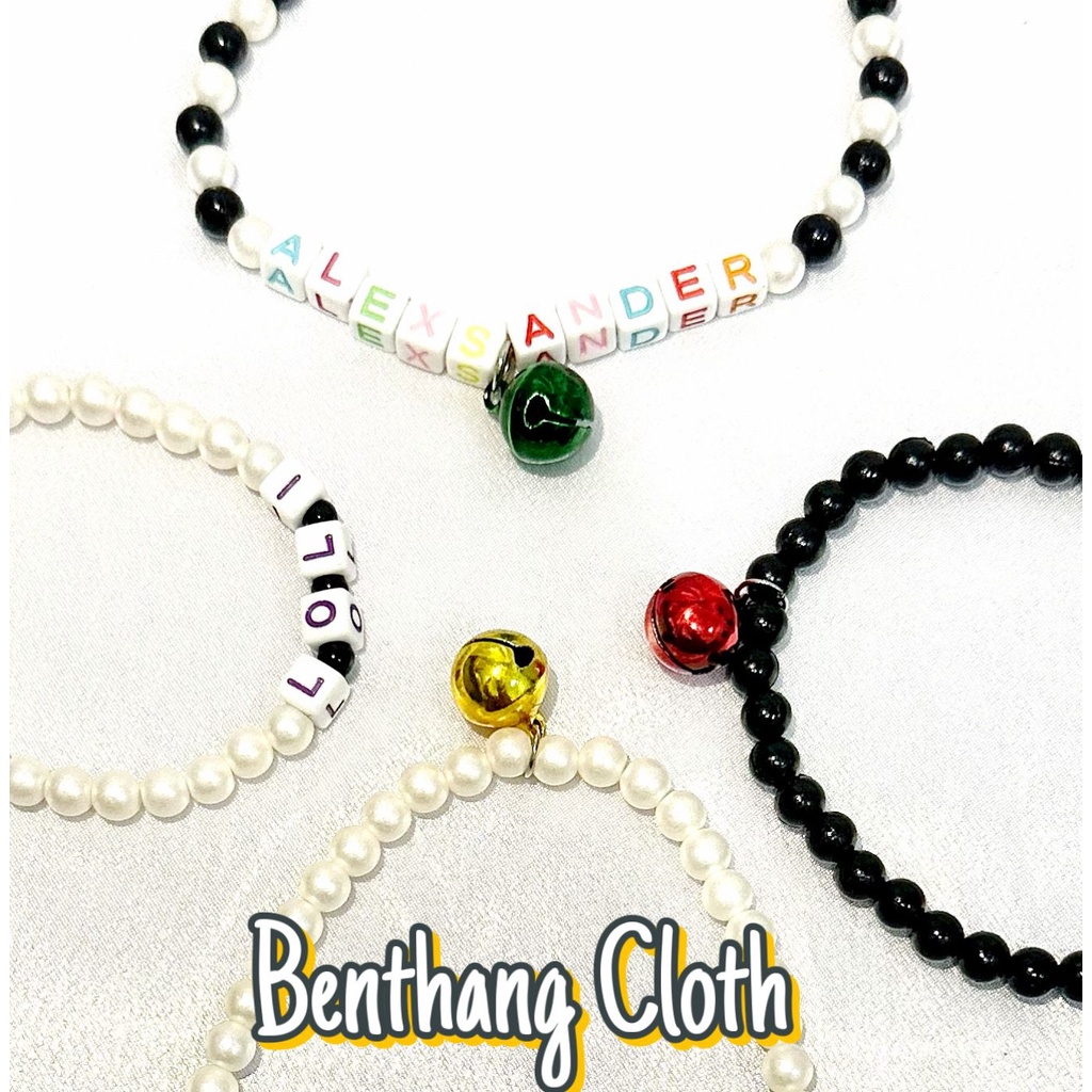 Cat Necklace - Kalung Kucing Mutiara - Custom Nama Lonceng - Kalung Kitten Adult