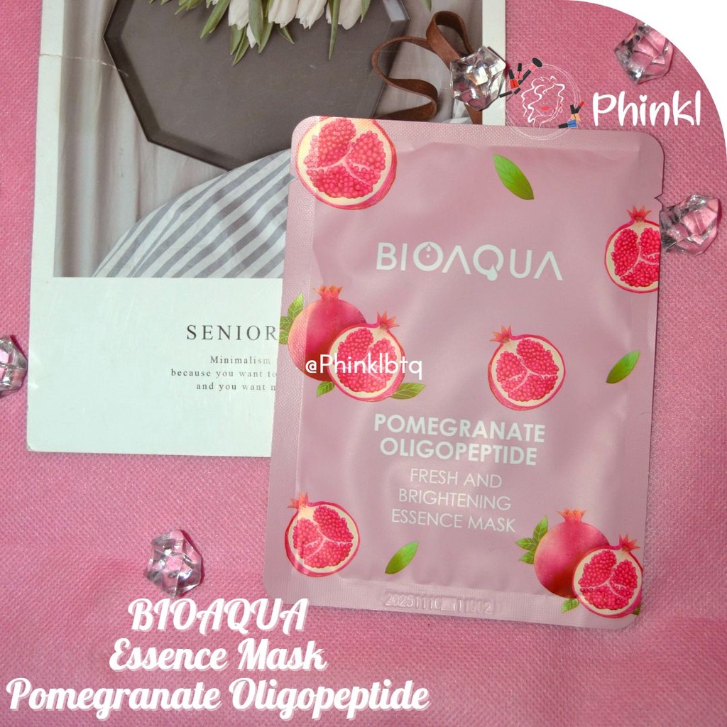 `ღ´ PHINKL `ღ´ PAKET Bioaqua Sheet mask masker lembut wajah lengkap 12 varian esence banyak lembab moist