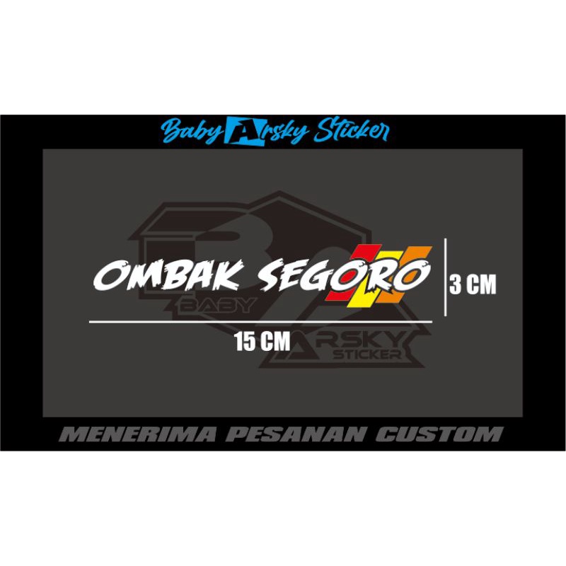 Sticker cutting OMBAK SEGORO 3-Strip
