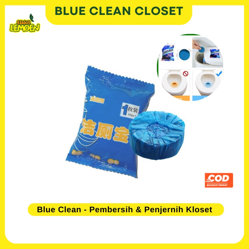 Tablet Pembersih Kloset Toilet Penyegar Penjernih Air Toilet Blue Clean