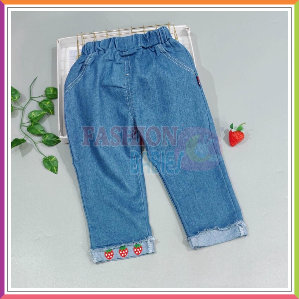 QQ SETELAN CELANA JEANS IMPORT | ATASAN + CELANA 1-5 TAHUN MOTIF RABBIT MUSHROOM ❤ Fashionbabies ❤